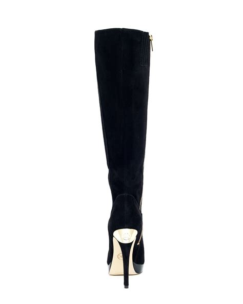 michael kors shaw suede ankle boots|Michael Kors knee high boots.